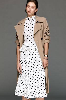 Maeve Godet Flare Midi Skirt