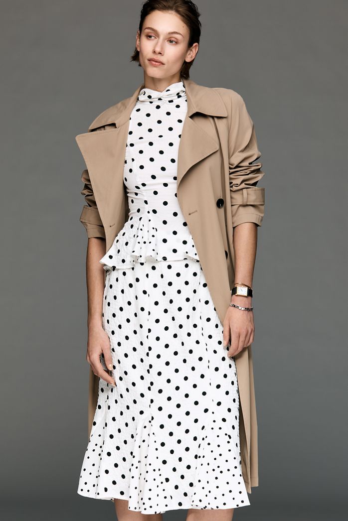 Maeve Godet Flare Midi Skirt