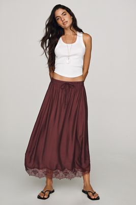 By Anthropologie Reverie Midi Skirt