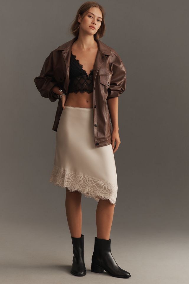 Dizzy Lizzy Asymmetric Lace Mini Skirt #1