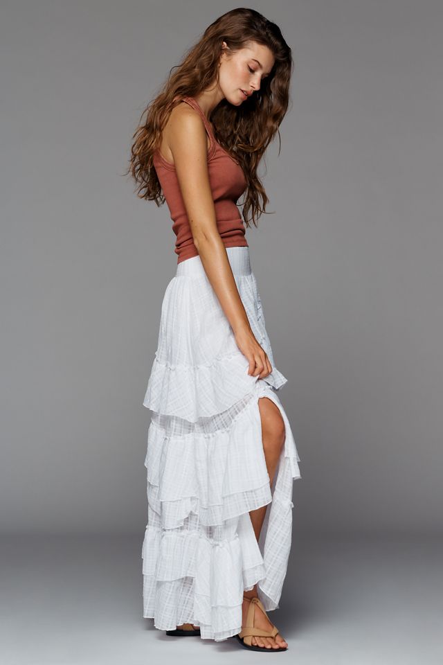 Pilcro Textured Petticoat Maxi Skirt #2