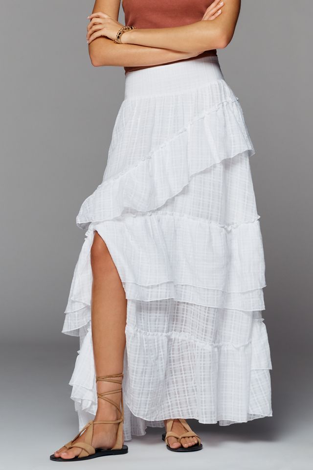 Pilcro Textured Petticoat Maxi Skirt #3