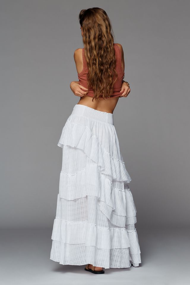 Pilcro Textured Petticoat Maxi Skirt #4