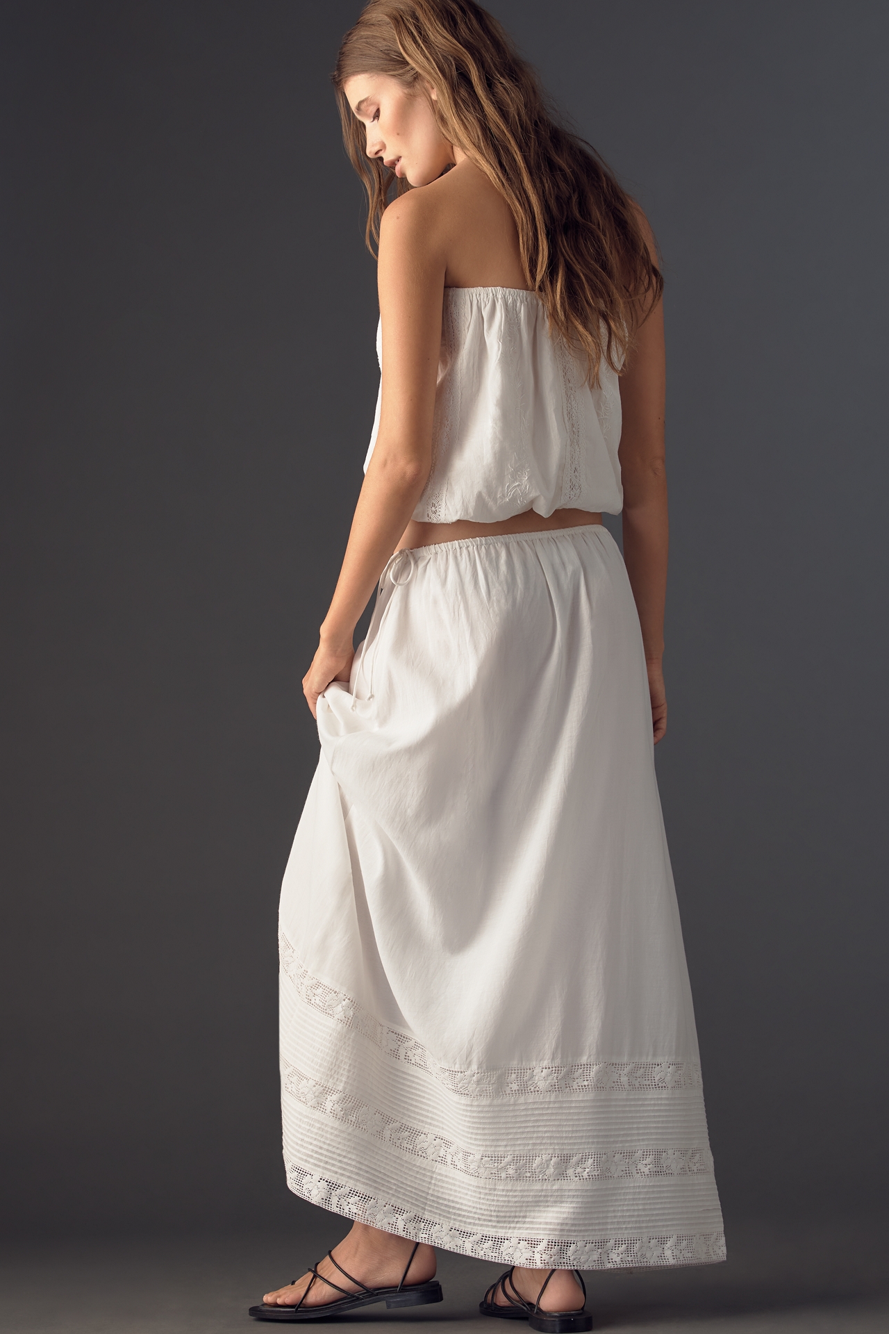 Saylor 100% Cotton Eloise Midi Skirt