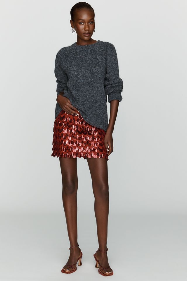Saylor Bodil Sequin Mini Skirt #2