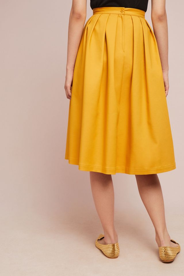 Golden A-Line Skirt #1