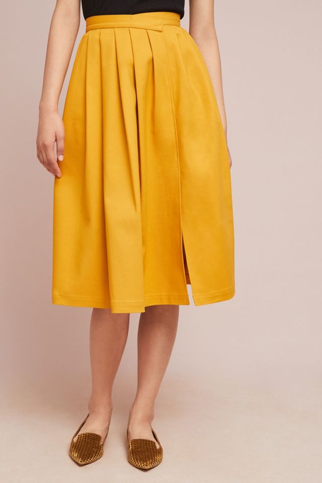 Golden A-Line Skirt #3