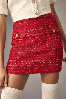 Endless Rose Tweed Mini Skirt | Anthropologie