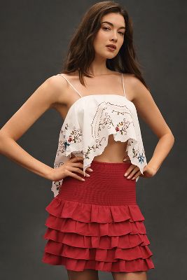 Penelope Tiered Maxi Skirt | Anthropologie