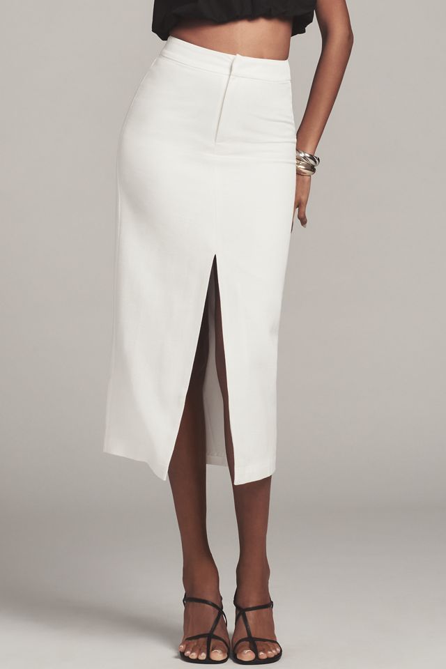 BLITHE Scallop Sheer Maxi Skirt