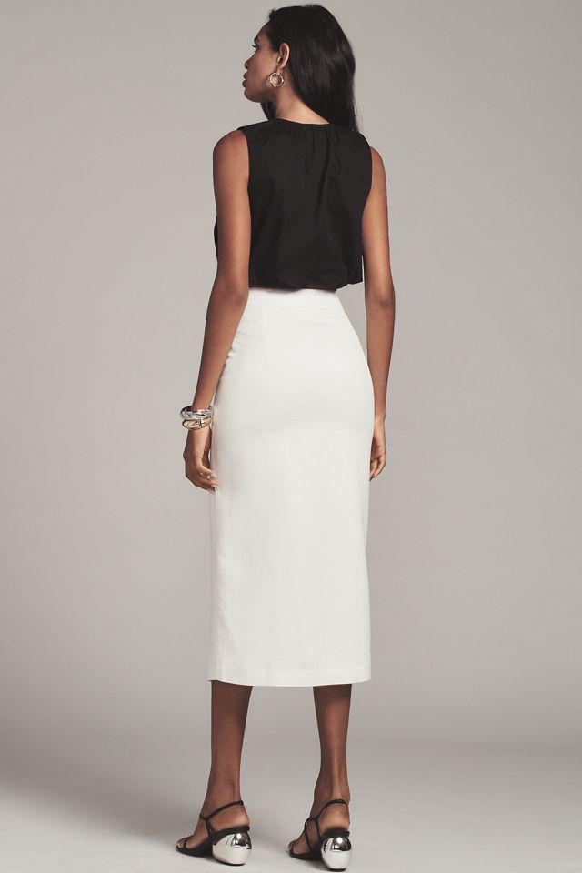 BLITHE Scallop Sheer Maxi Skirt