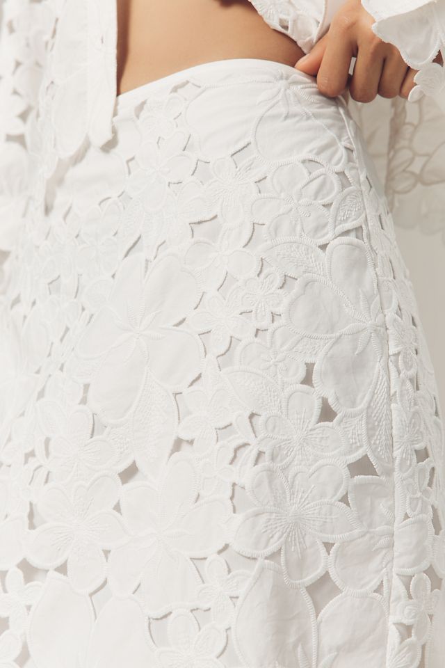 Endless Rose Lace Midi Pencil Skirt #3