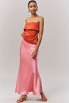 Endless Rose Fitted Satin Maxi Skirt | Anthropologie