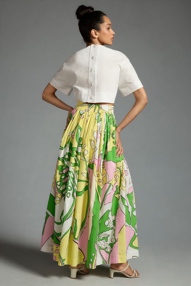 SWF Floral V-Front Maxi Skirt #3