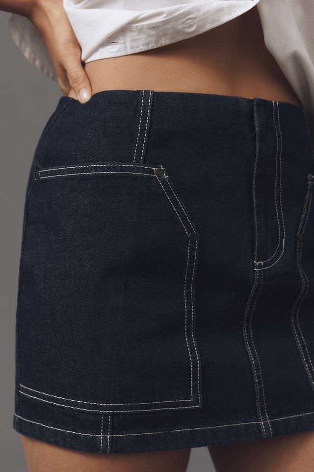 Shona Joy Jaques Patch Pocket Denim Mini Skirt #1