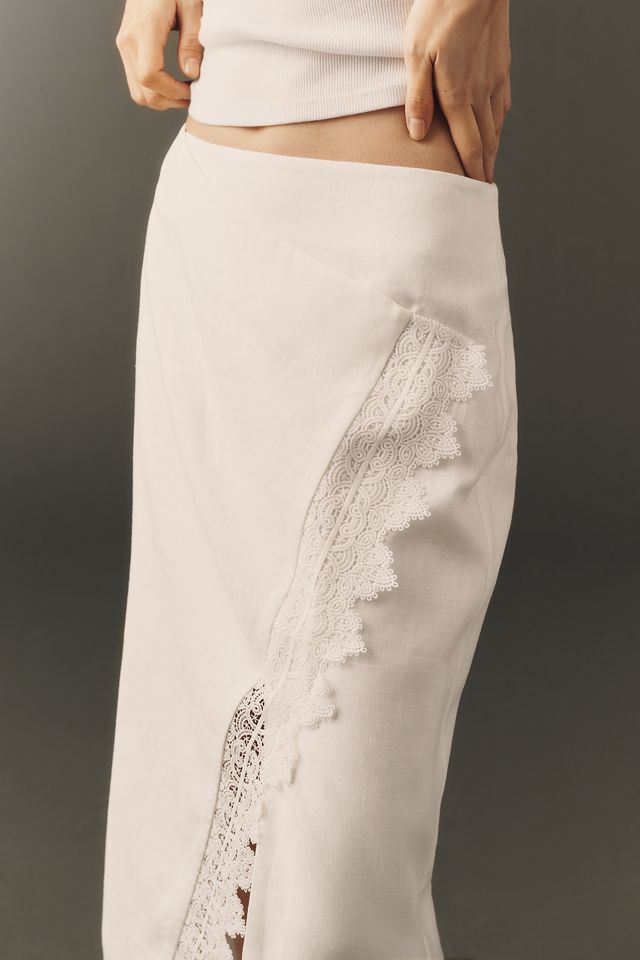 Jours+】Lace Skirt Magnolia Magnolia Pearl Eyelet Pissarro Skirt