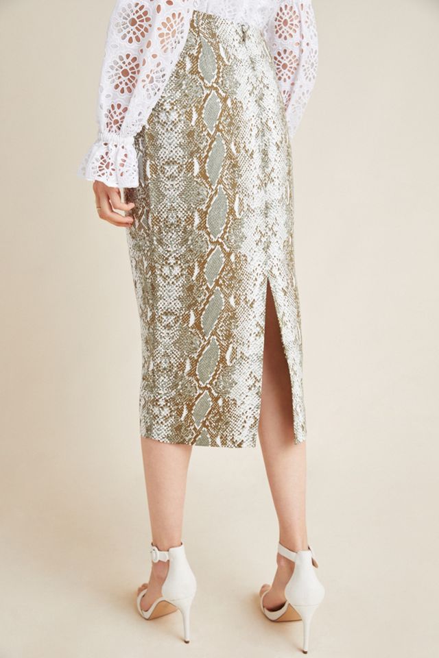 Diane von Furstenberg Python Pencil Skirt #1