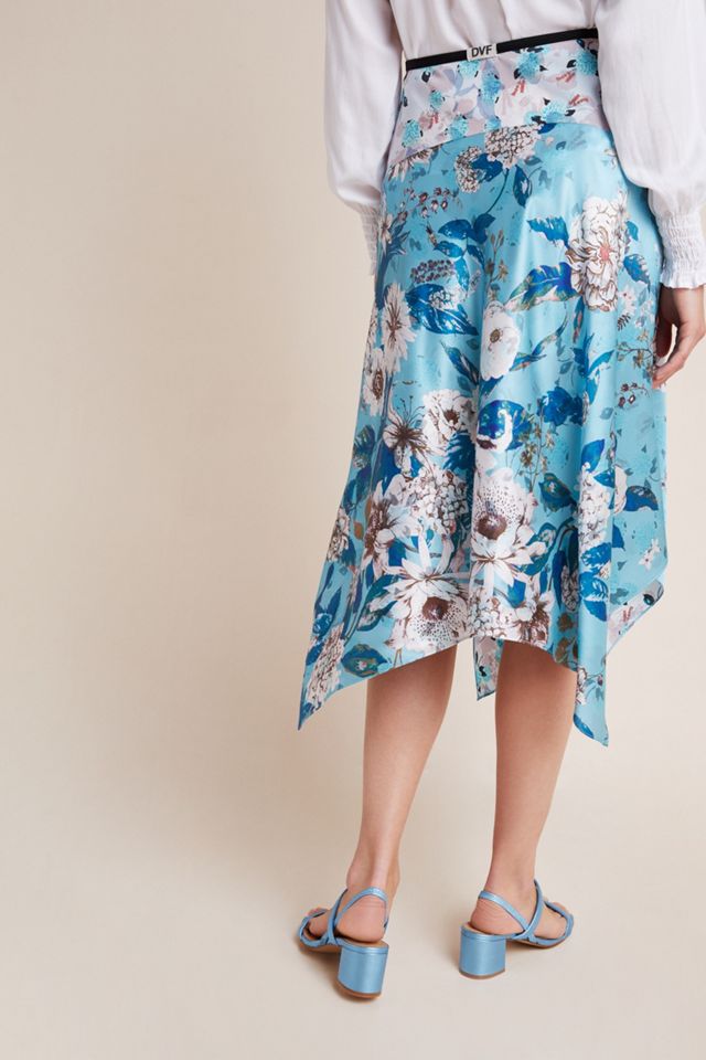 Diane von Furstenberg Aileen Reversible Silk Midi Skirt