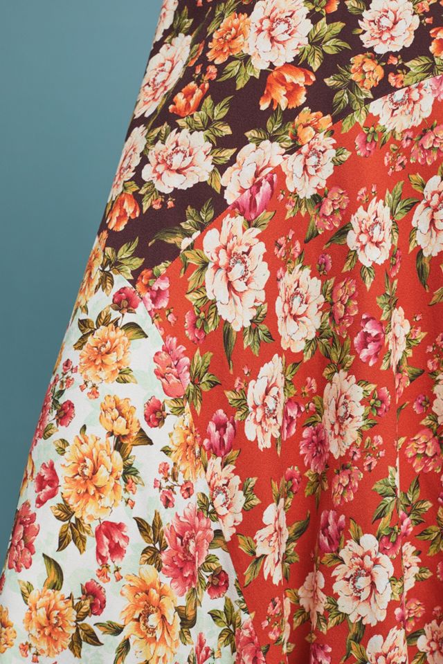 Farm Rio Patchwork Floral Skirt #2