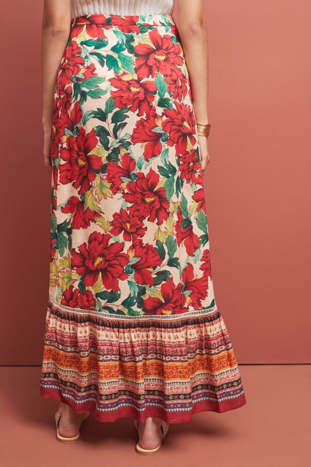 Farm Rio Wrapped Floral Skirt #2