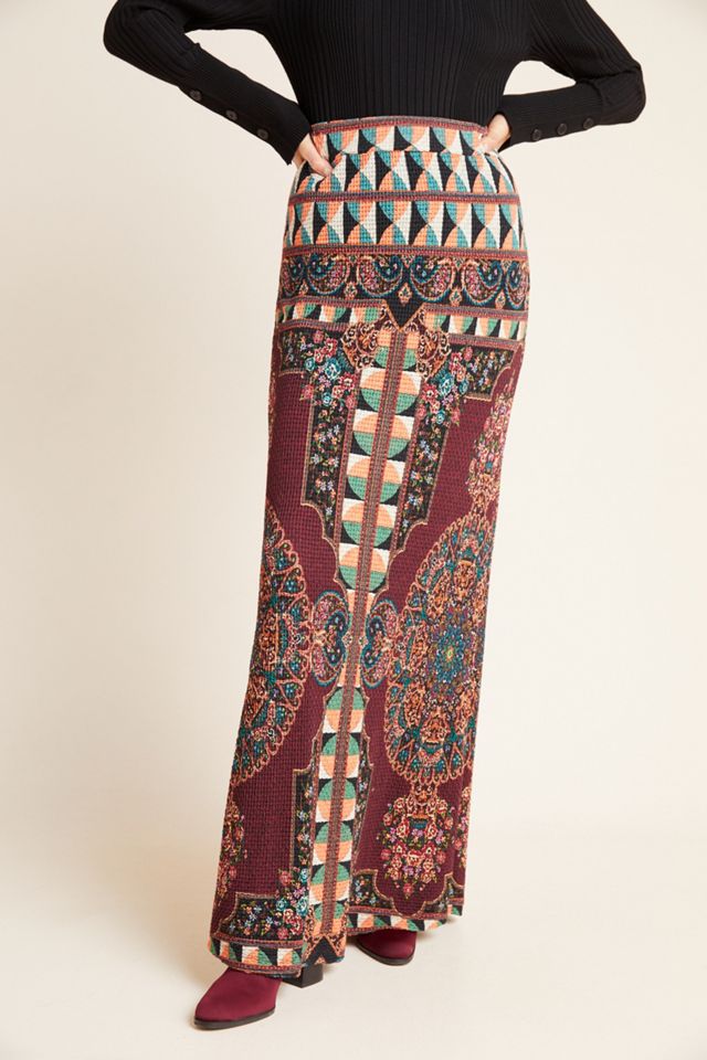 Farm Rio Mixed-Print Maxi Skirt #2