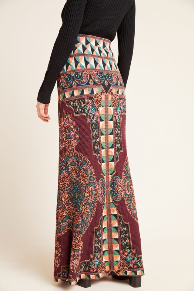 Farm Rio Mixed-Print Maxi Skirt #3