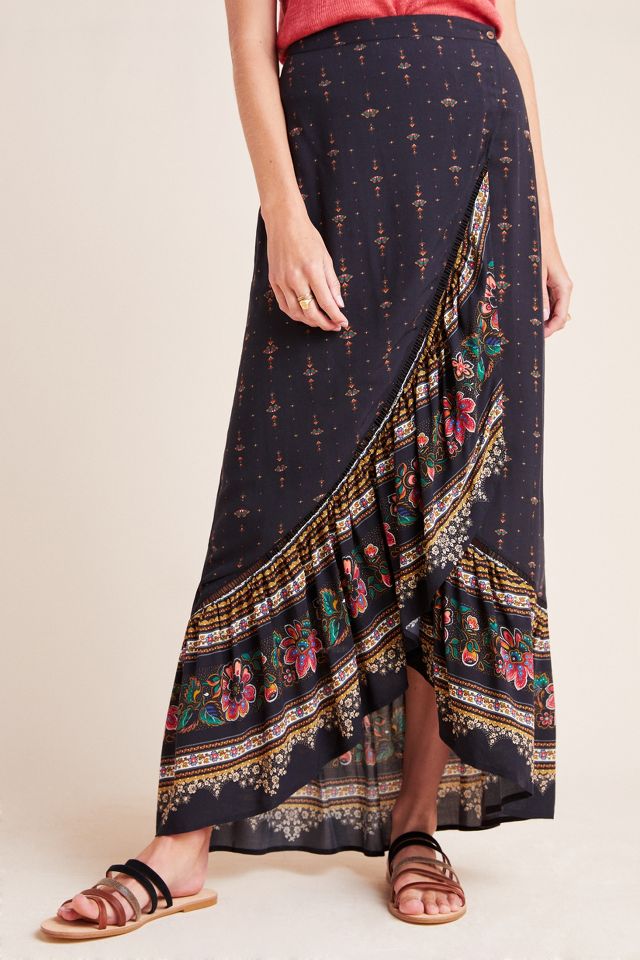 Farm Rio for Anthropologie Bianca Midi Skirt Anthropologie