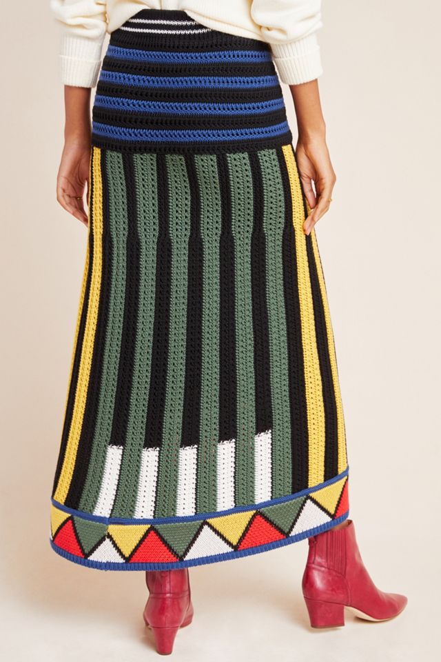Farm Rio Miro Sweater Midi Skirt #1