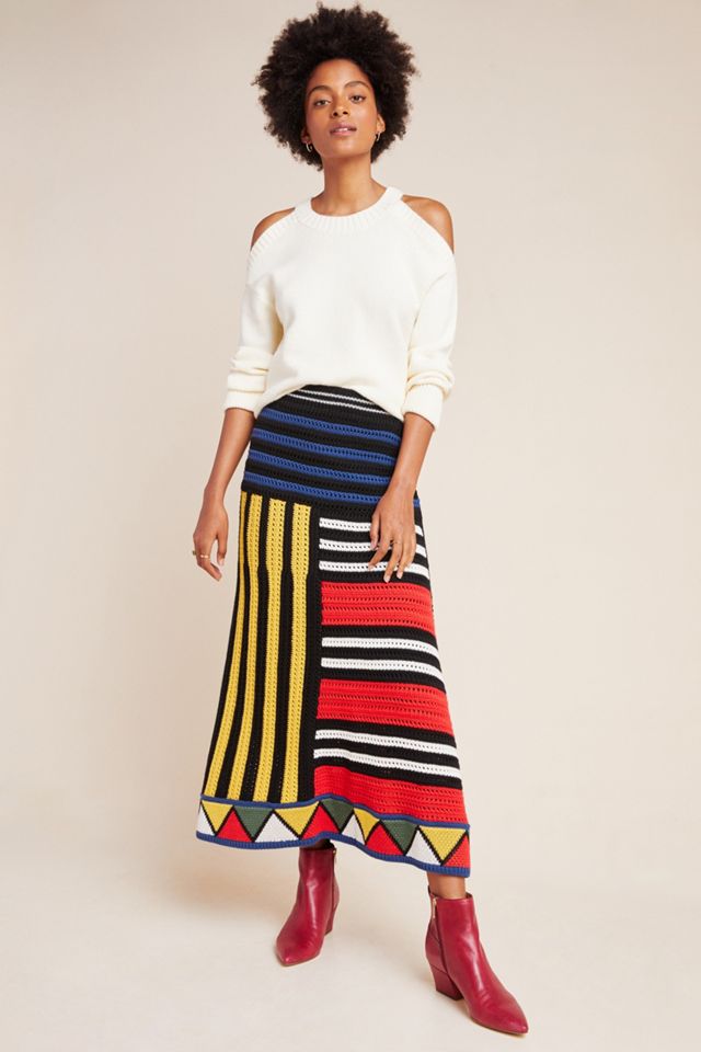 Farm Rio Miro Sweater Midi Skirt #4