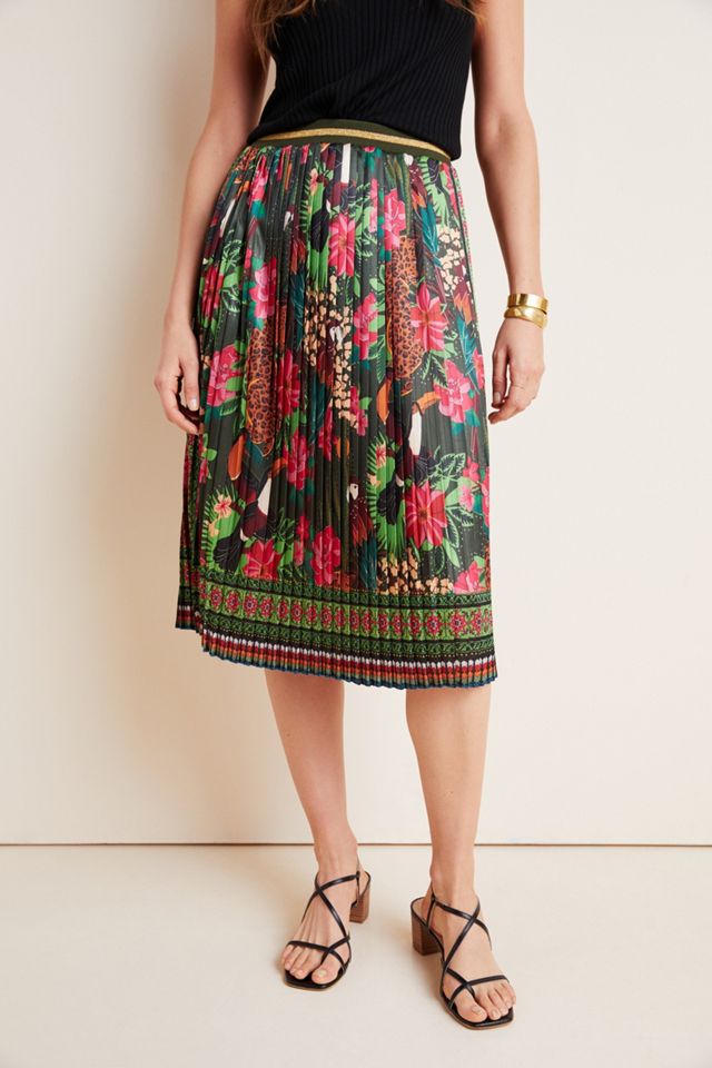 Gonna Midi Plissettata Farm Rio Bosque #3