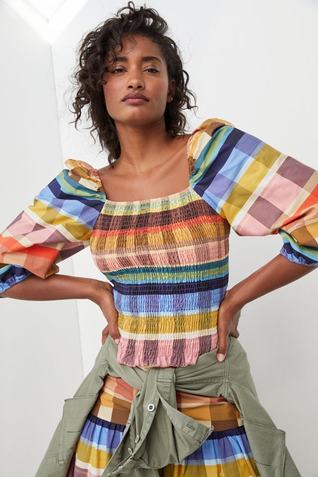 Farm Rio Seline Plaid Maxi Skirt #4