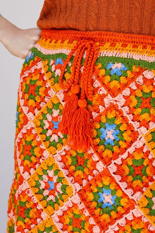 Farm Rio Crochet Mini Skirt | Anthropologie