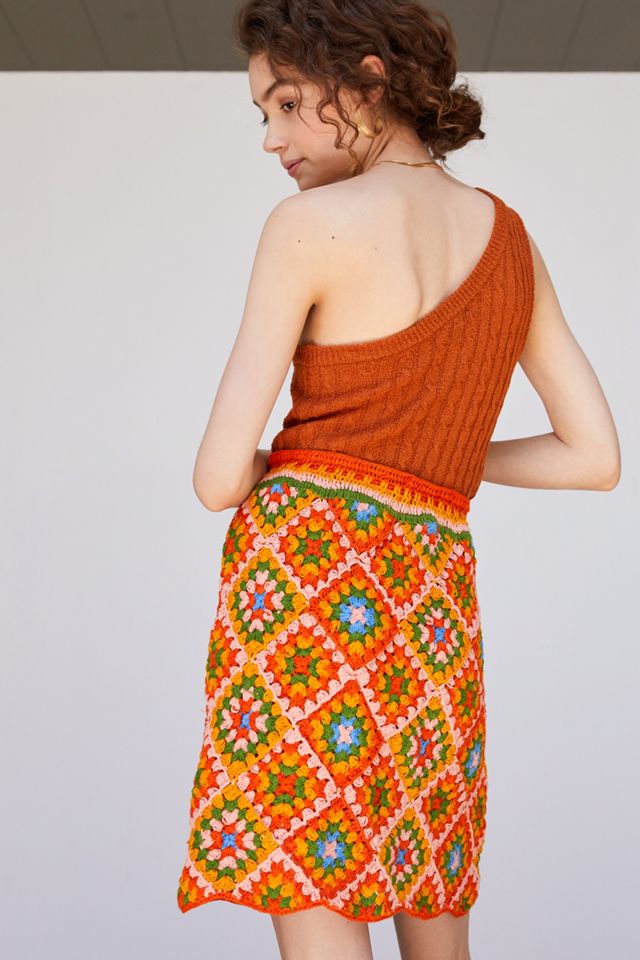 Farm Rio Crochet Mini Skirt | Anthropologie