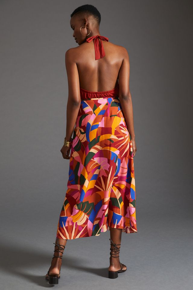 Falda Midi de Satén Farm Rio #2