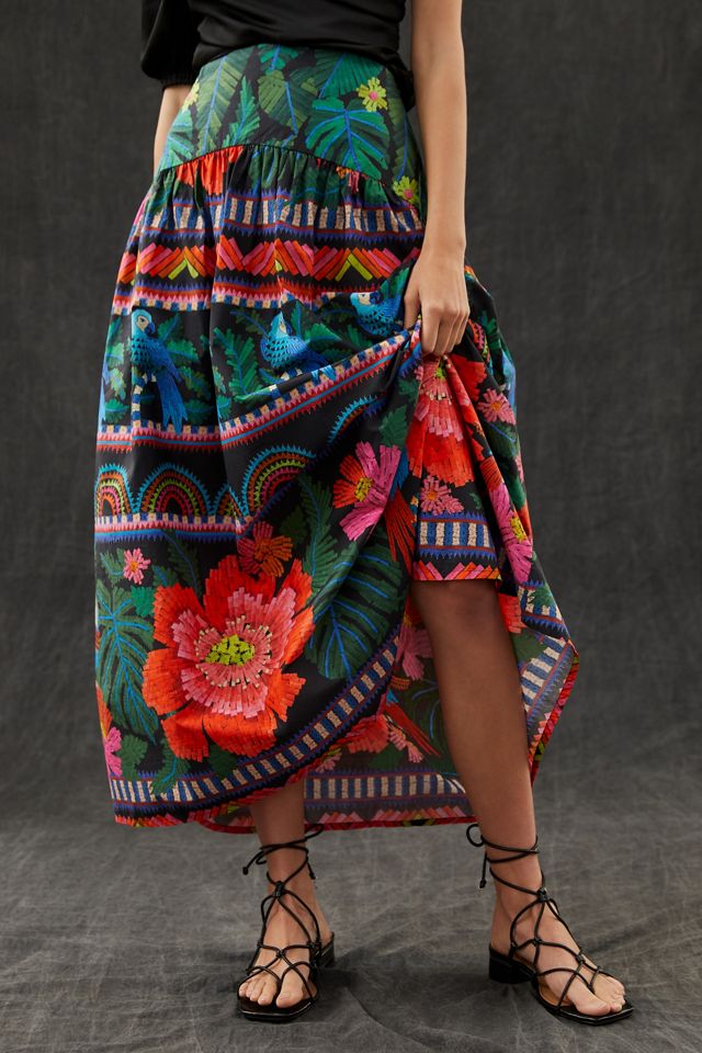 Farm x Anthropologie Printed Maxi Skirt #1