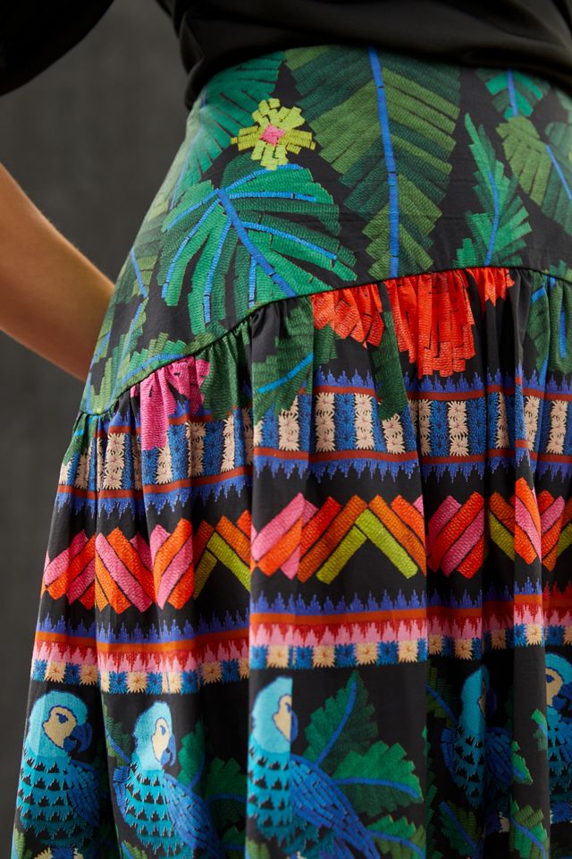 Farm x Anthropologie Printed Maxi Skirt #3