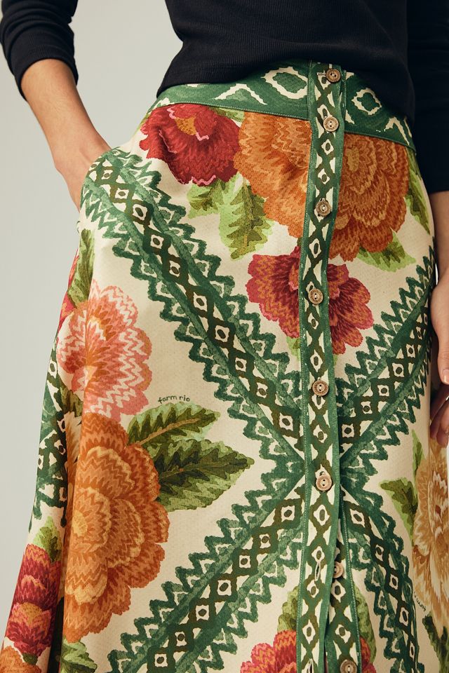 Farm Rio x Anthropologie Buttondown Skirt #3