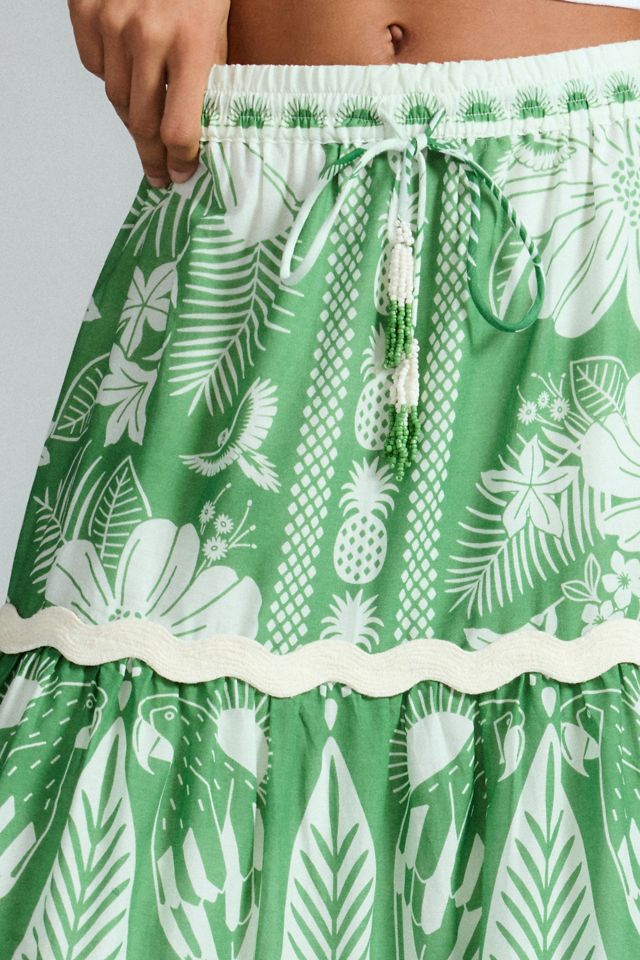 Farm Rio Macaw Elegance Maxi Skirt #2