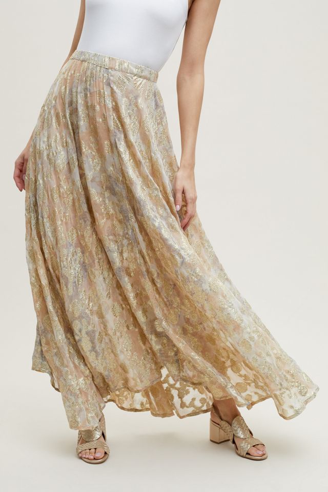 Mes Mademoiselles Agrippine Sequin Maxi Skirt #1