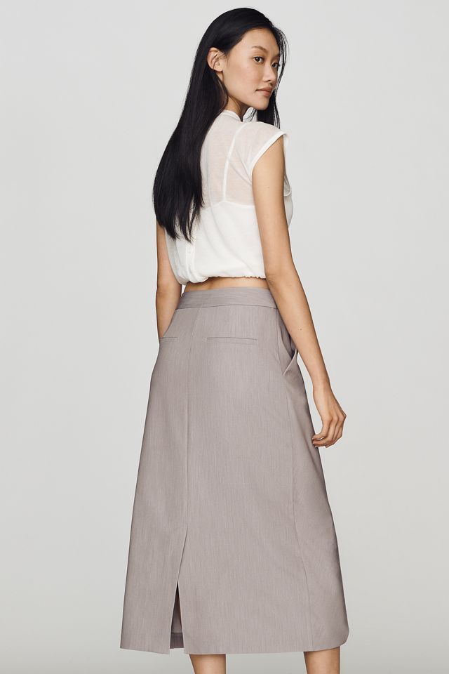 Whiteroom + Cactus Wrap Midi Skirt #2