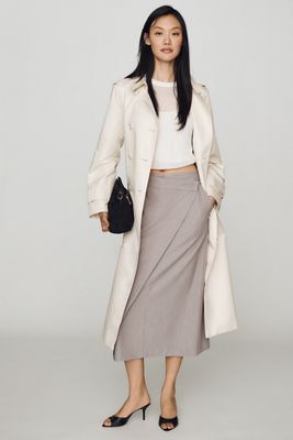 Whiteroom + Cactus Wrap Midi Skirt