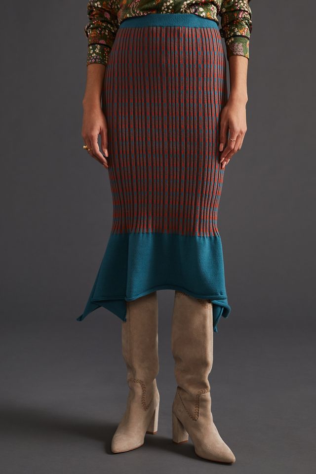 Anthropologie scenic sweater on sale skirt