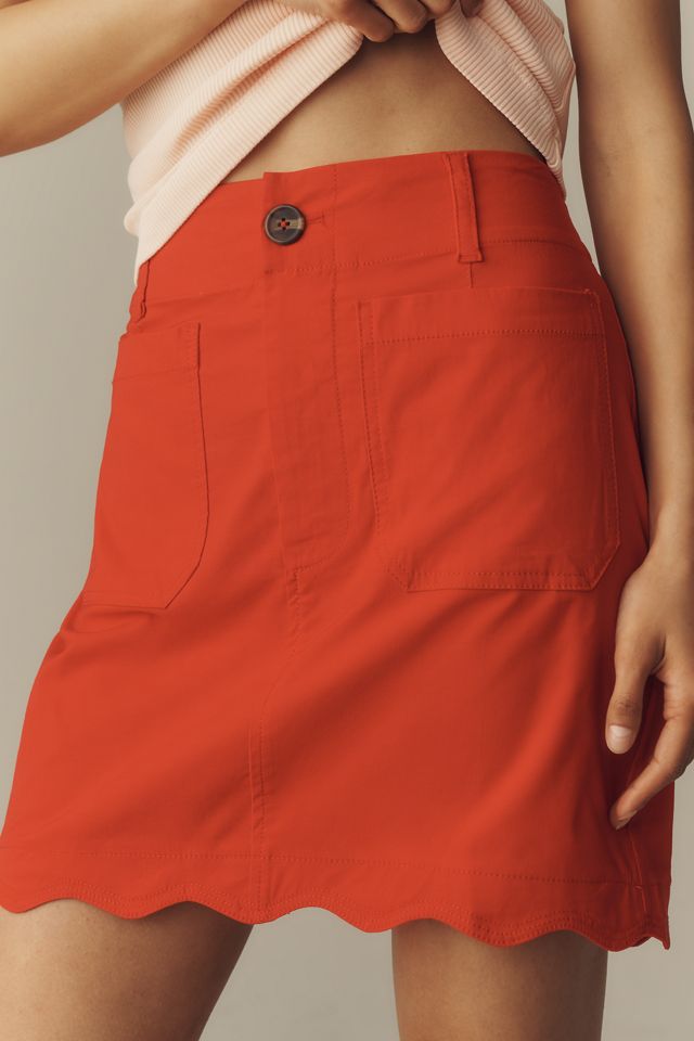 Maeve Colette Scalloped Mini Skirt #1