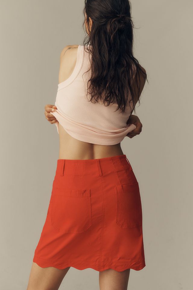 Maeve Colette Scalloped Mini Skirt #2