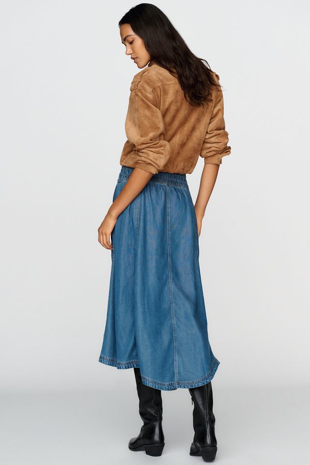 Pilcro Drapey Pull On Midi Skirt #3