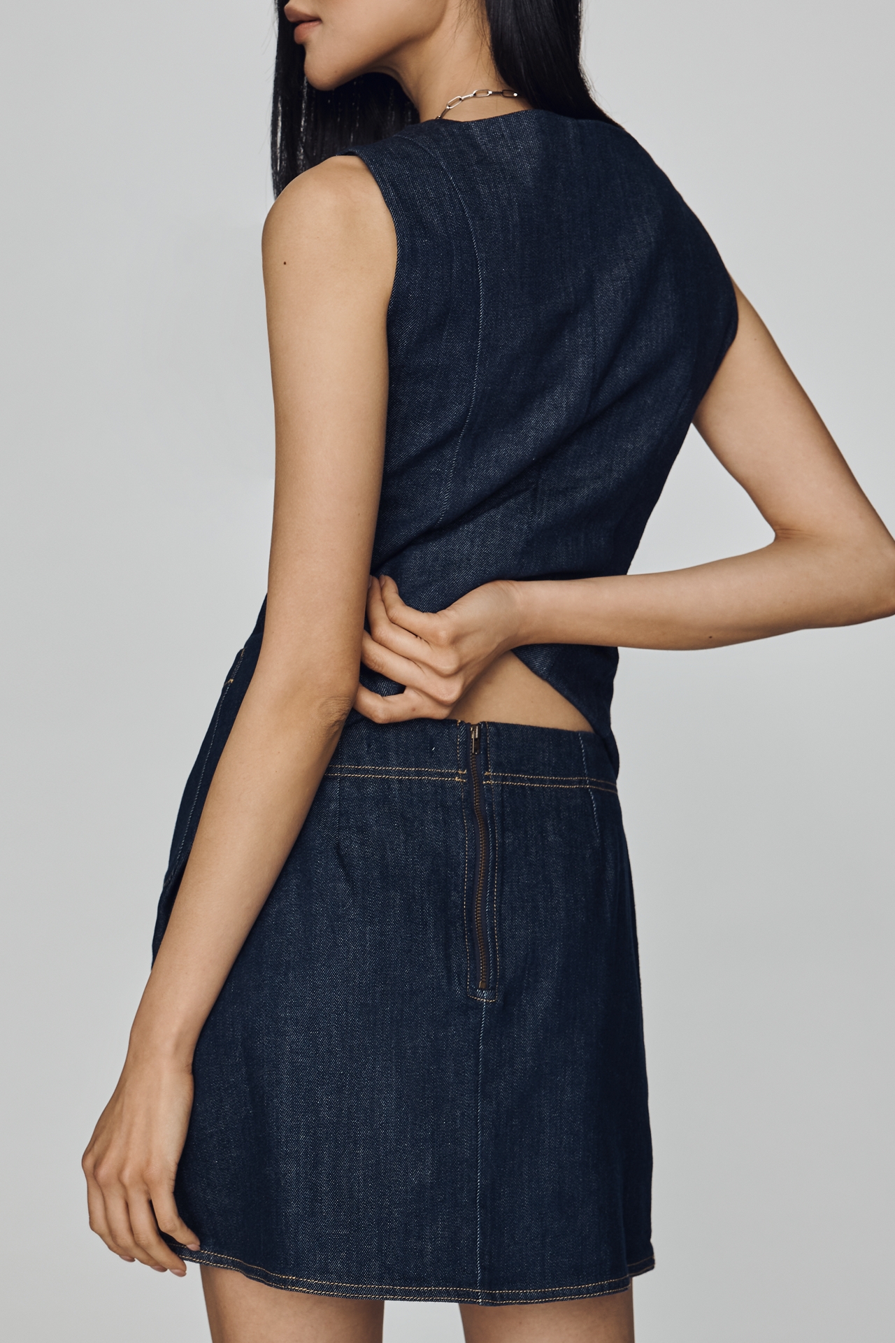 Maeve Denim Mini Skirt