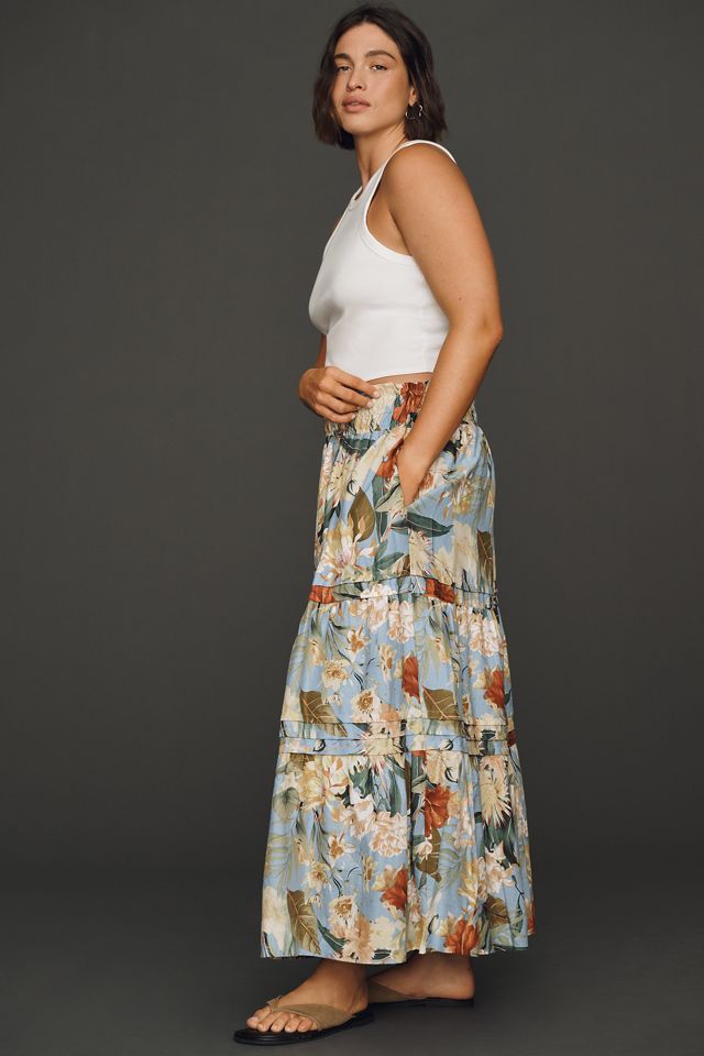 Somerset European Linen Stretch Maxi Skirt #6