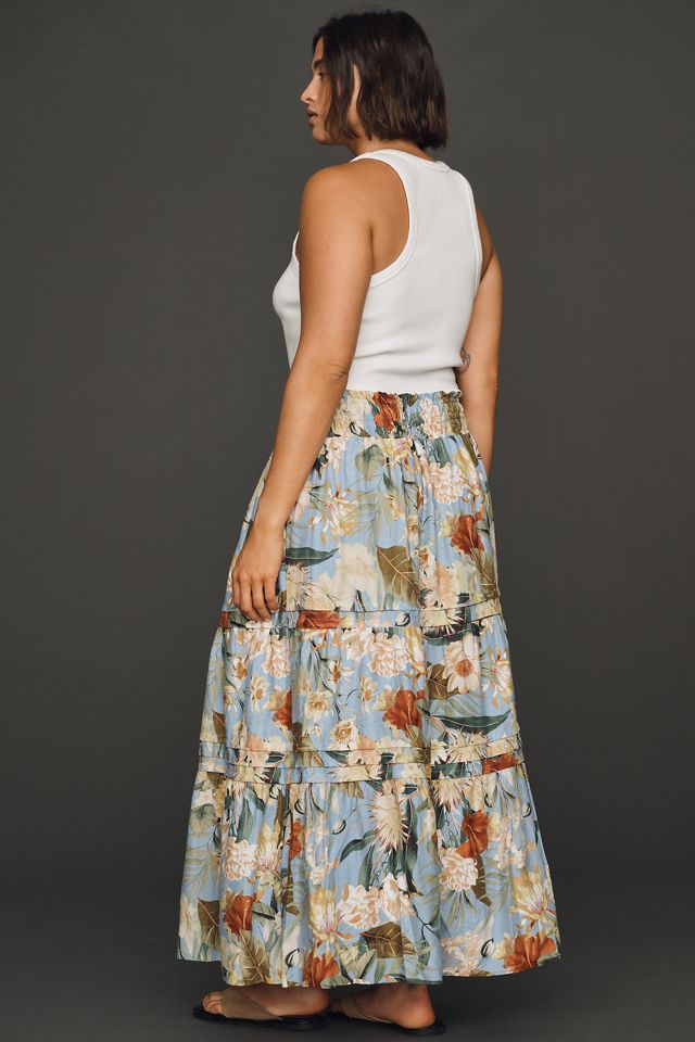 Somerset European Linen Stretch Maxi Skirt #7