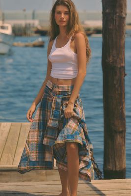 Pilcro The Field Midi Skirt