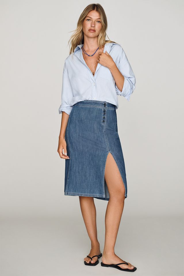 Pilcro Slim Denim Midi Skirt #3